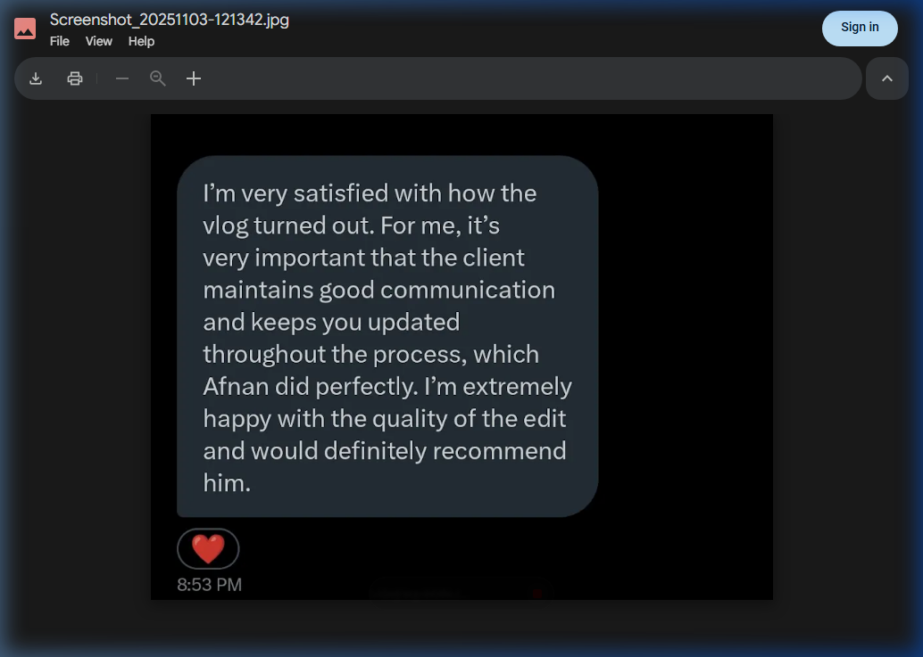 Client Feedback 1